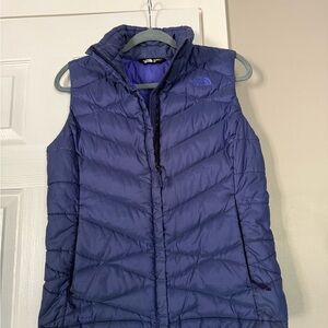 The North Face Purple Puffer Vest jacket 550